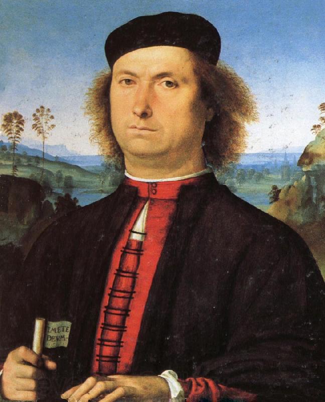 PERUGINO, Pietro Portrait of Francesco delle Opere